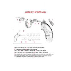 MANCAGE Cage de chasteté ManCage Modèle 05 14 x 4.5 cm Transparente